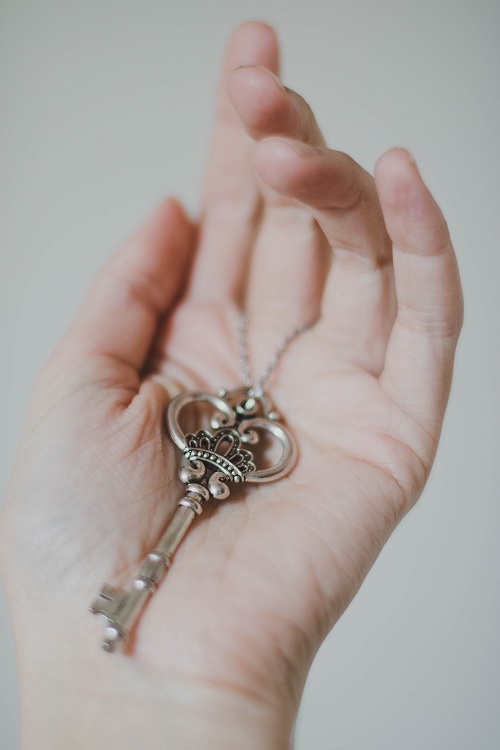 key in hand